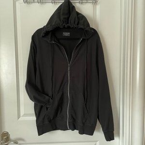 Womens Black Goodlife Zip Front Hoodie